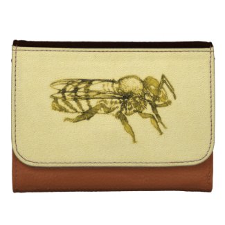Watercolor Honey Bee Wallets