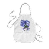 Watercolor Hydrangea Apron by staffordnatalie Watercolor Hydrangea Apron