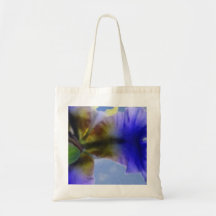 Watercolor Iris Tote Canvas Bags