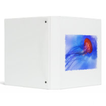 Watercolor Jellyfish 3 Ring Binders