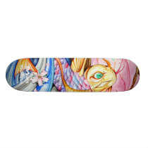 Watercolor Koi Fish Skateboard skateboards