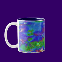 Watercolor Magic, digital abstract mugs