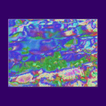 Watercolor Magic, digital abstract postcards