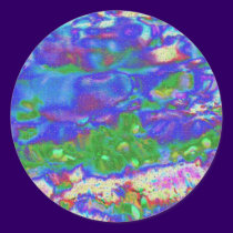 Watercolor Magic, digital abstract stickers