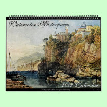 Watercolor Masterpieces 2012 Art Calendar (Large) calendars