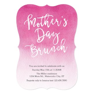 Watercolor Mother's Day Brunch Invitation
