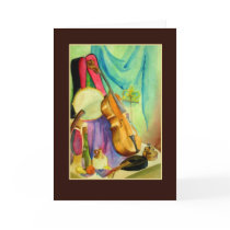 Watercolor Music cards