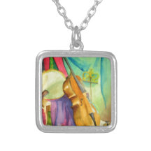 Watercolor Music Personalized Necklace