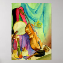 Watercolor Music Poster