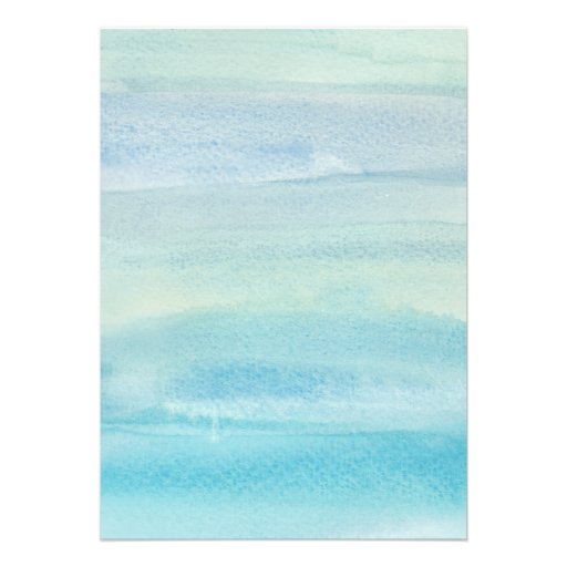 Watercolor Ocean Wedding Invitations