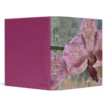 Watercolor Orchid Photo Album binders
