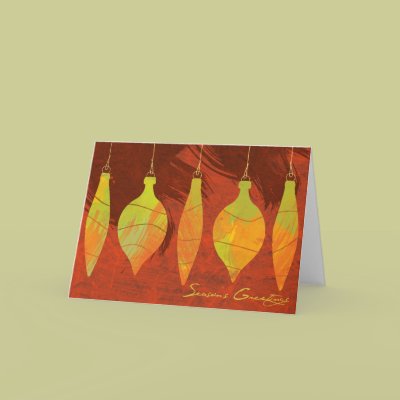 Watercolor Ornaments Holiday Greeting Cards Watercolor Ornaments Holiday Greeting Cards by Karyn Lewis