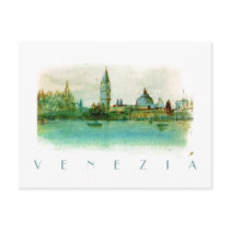 Watercolor Painted Sketch Postcard of Venice by rartiles Watercolor Painted Sketch Postcard of Venice