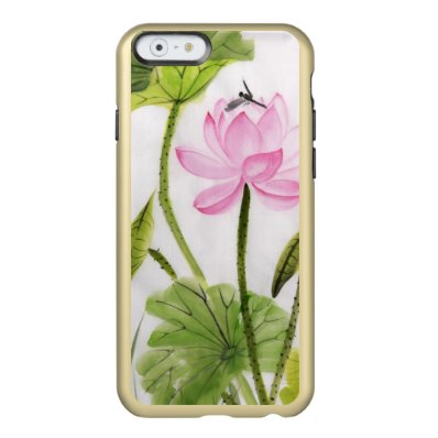 Watercolor Painting Of Lotus Flower 2 Incipio Feather® Shine iPhone 6 Case