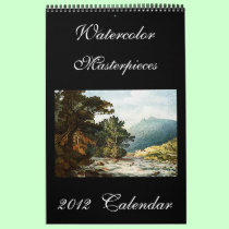 Watercolor Paintings 2012 Art Calendar (Standard) calendars