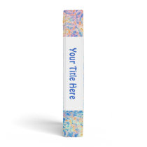 Watercolor Paisley custom Vinyl Binder