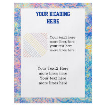 Watercolor Paisley custom Personalized Flyer