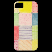 Watercolor Patchwork iPhone 5 casemate cases
