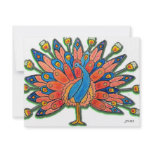 Watercolor Peacock Personalized Invites