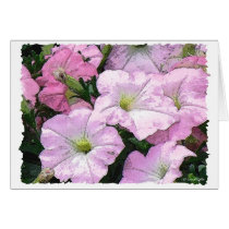 Watercolor Petunias cards by StarLily Watercolor Petunias cards