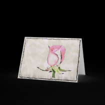Watercolor Rosebud cards by jereeb Watercolor Rosebud cards