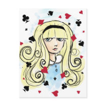 Watercolor Sketch Alice postcards