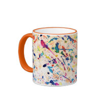 Watercolor Spatter Coffee Mugs