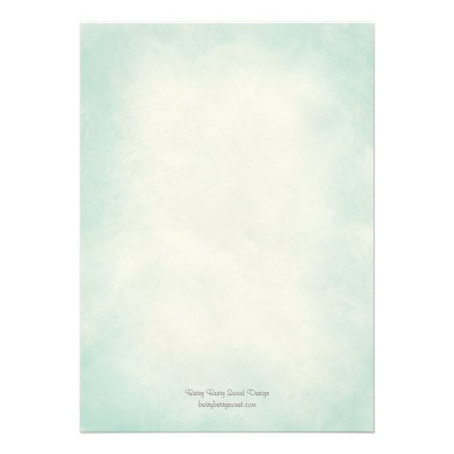 Watercolor Starfish Beach Wedding Invitation