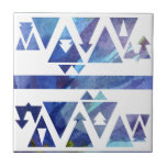 Watercolor Stencil Ceramic Tile