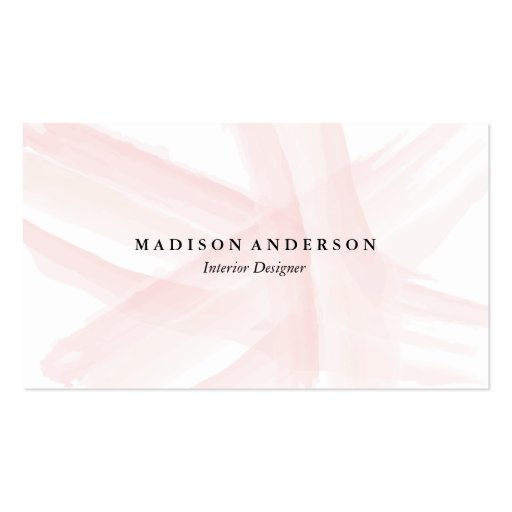 Watercolor Strokes | Business Cards (front side)