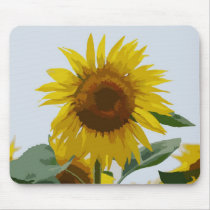 Watercolor Sunflower Mousepad
