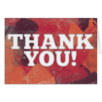Watercolor Thank You Greeting Card cards