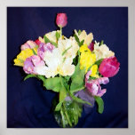 "Watercolor" Tulip Bouquet Poster posters