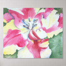 Watercolor Tulip Poster