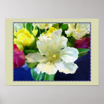 "Watercolor Tulips" Detail 8 Posters