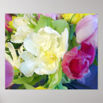 Watercolor Tulips Study 3 Posters