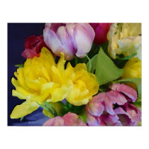 Watercolor Tulips Study 4 posters by NikiRoo Watercolor Tulips Study 4 posters