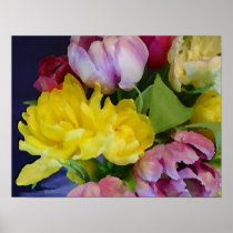 Watercolor Tulips Study 4 Posters