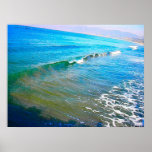 Watercolor Waves Posters