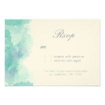 Watercolor Wedding RSVP Cards invitations