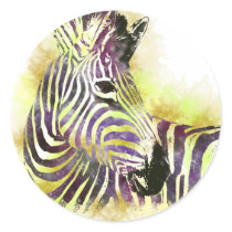 Watercolor Zeba Sticker