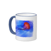 Watercolored Jellyfish Coffee Mug