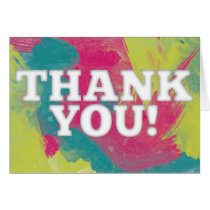 Watercolored ThankYou Card cards