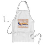 Watercolour of Shrimp on a dock, fishing bait aprons
