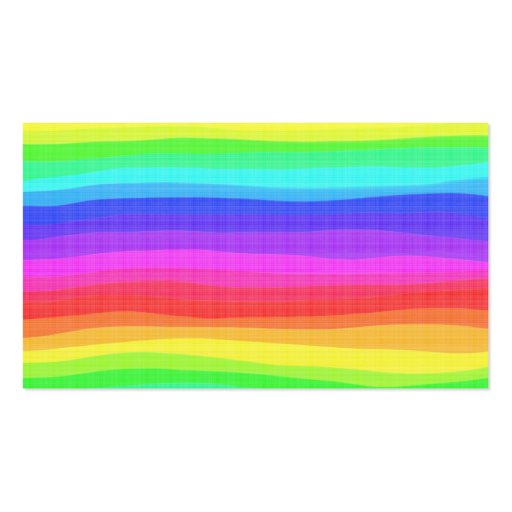 Watercolour Rainbow, Business Card Template (back side)