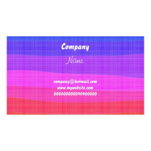 Watercolour Rainbow, Business Card Template (front side)