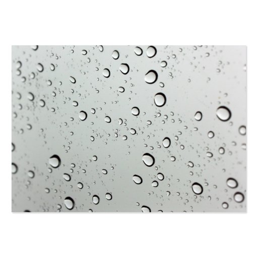 Waterdrops on Glass Background Business Cards