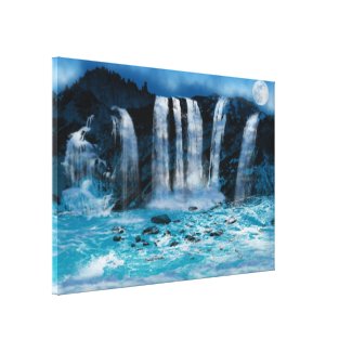 Waterfall3 Stretched Canvas Print