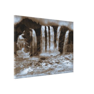 Waterfall7 Stretched Canvas Print