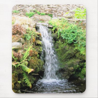 Waterfall 6 mouse pad by nomadlandscapes